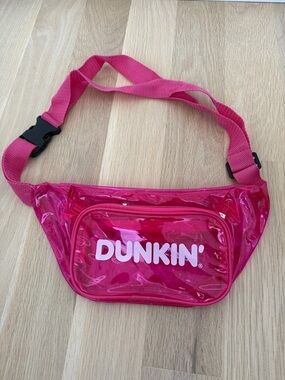 Dunkin' Pink Clear Fanny Pack – Women's Belt Bag.  brand new
